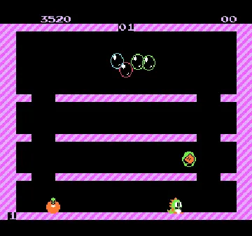 Bubble Bobble (USA) (Virtual Console) screen shot game playing